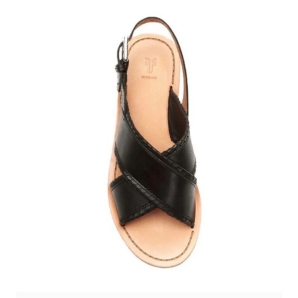 Frye 10 NEW Robin Feather Criss Cross Sandals